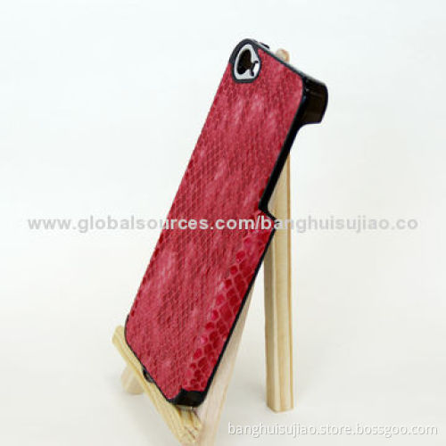 Red Leather Phone Case for iPhone 5/5S, Many Colors and Styles Available